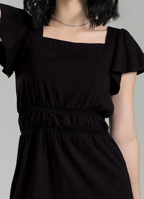 Cativa Teen - Vestido Curto em Viscose Preto 3