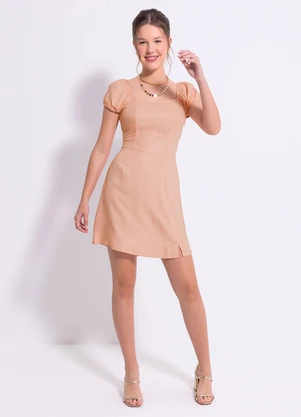 Cativa Teen - Vestido Curto em Viscose Rosa - CATIVA TEEN