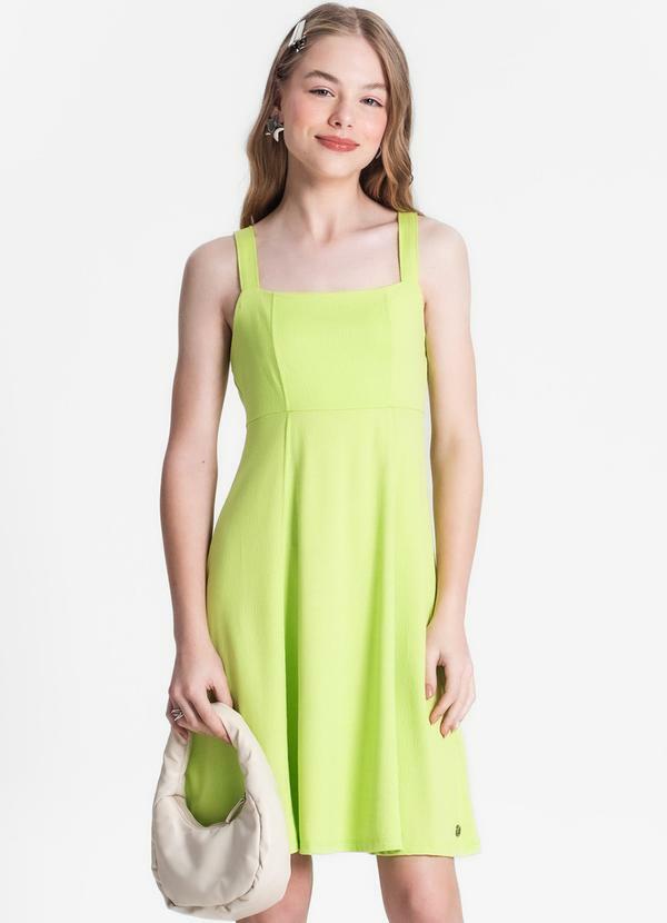 Minty - Vestido Curto Juvenil Feminino Verde