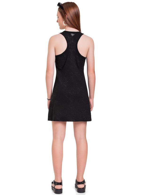 Gloss - Vestido em Cotton Juvenil Preto 2