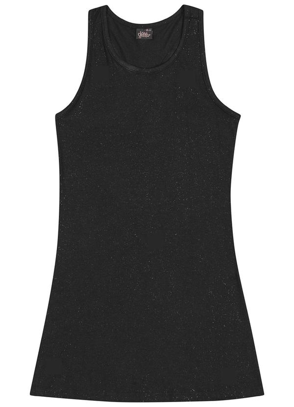 Gloss - Vestido em Cotton Juvenil Preto 3