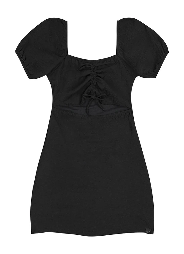Gloss - Vestido em Tecido Juvenil Preto 3