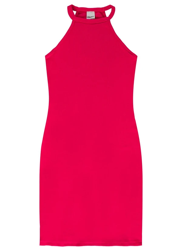 Malwee Kids - Vestido Justo em Ribana Teen Rosa Escuro