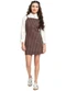 Gloss - Vestido Juvenil Alça Malha Pontilhada Preto - variação:  