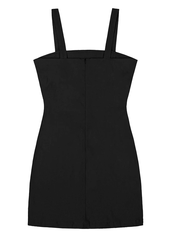 Gloss - Vestido Juvenil com Alças Preto 4