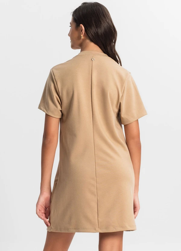 Minty - Vestido Juvenil com Strass Marrom 2