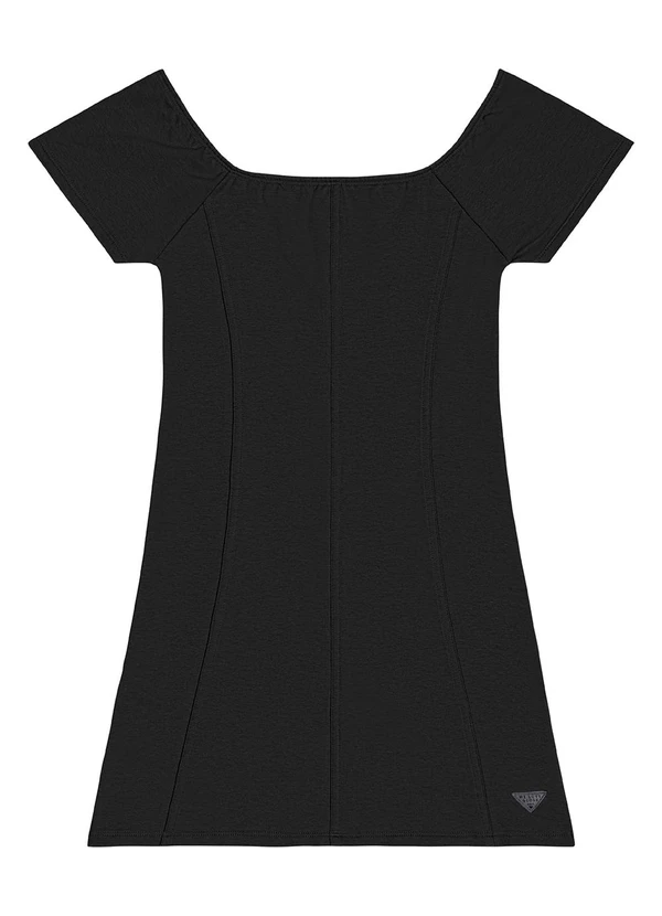 Gloss - Vestido Juvenil em Molecotton Preto 3