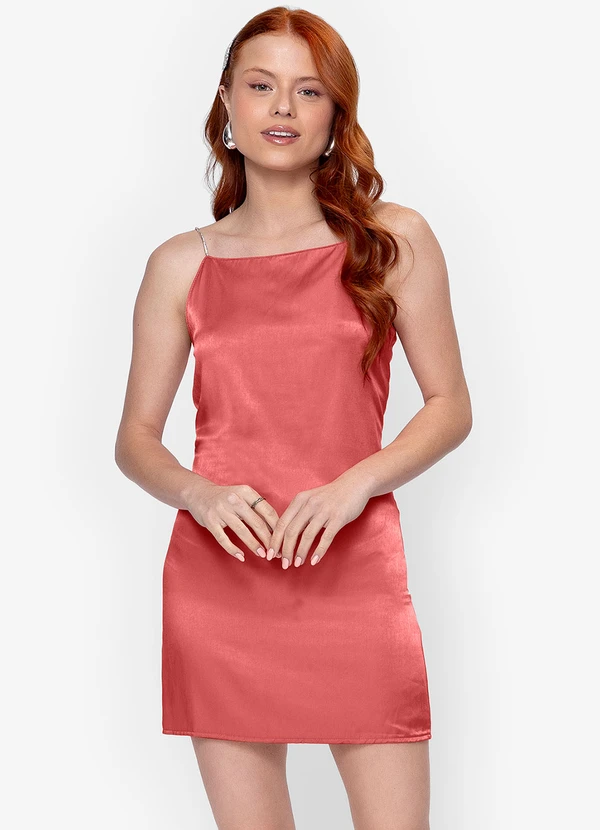 Minty - Vestido Juvenil em Viscopoly Laranja 5