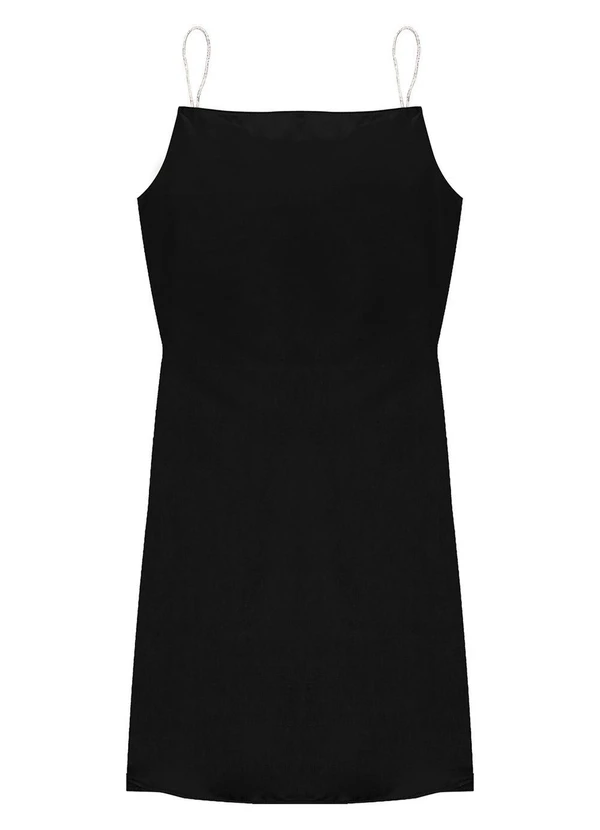 Minty - Vestido Juvenil em Viscopoly Preto 5