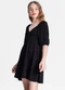 Minty - Vestido Juvenil Feminino em Lurex Vermelho - variação: Preto