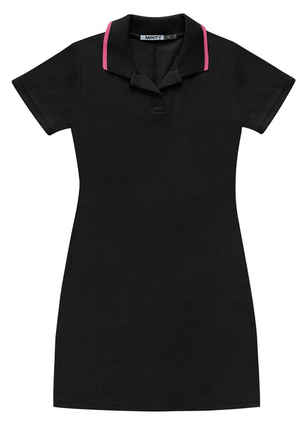 Minty - Vestido Juvenil Feminino em Ribana Preto 4