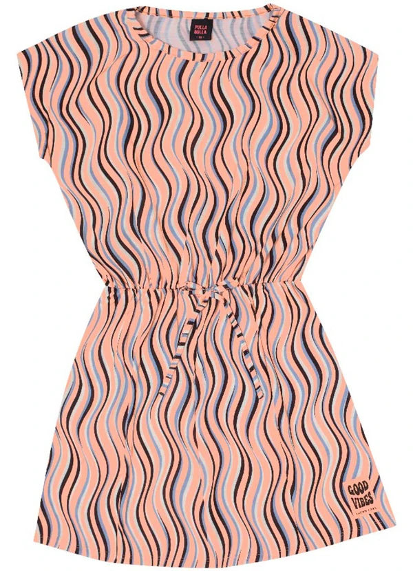 Pulla Bulla - Vestido Manga Curta Menina Laranja