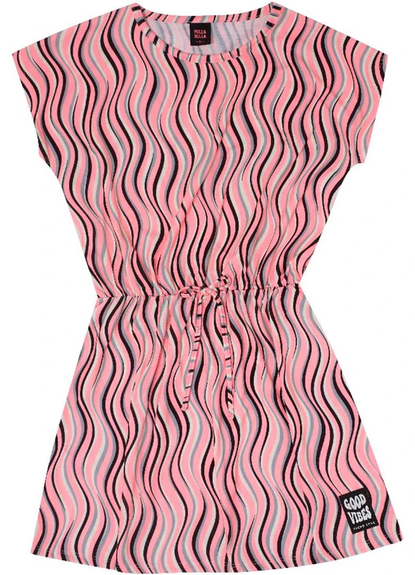 Pulla Bulla - Vestido Manga Curta Menina Rosa
