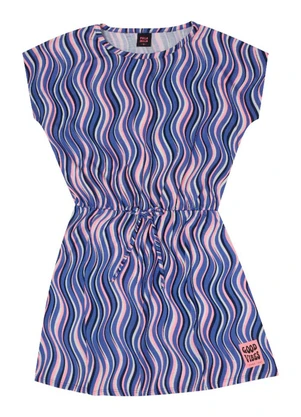 Pulla Bulla - Vestido Manga Curta Menina Roxo - PULLA BULLA