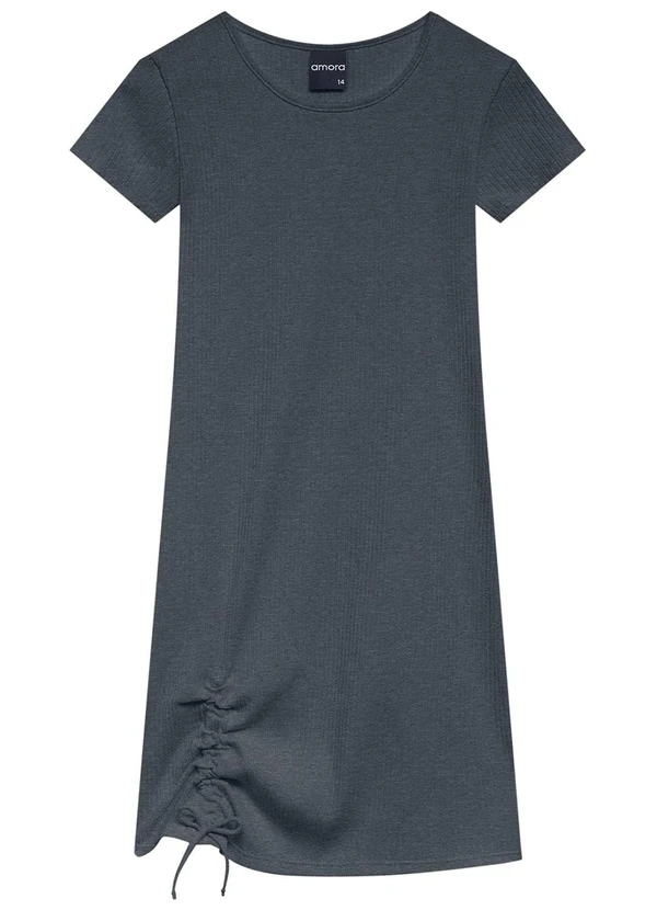 Amora - Vestido Teen Cinza