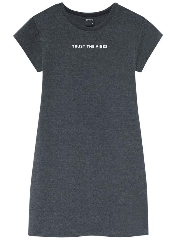 Amora - Vestido Teen Cinza 2