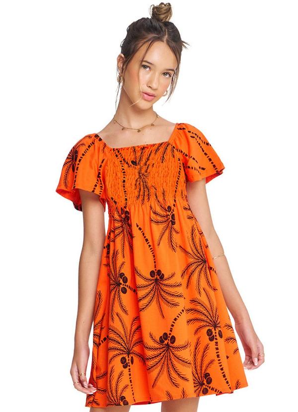 Amora - Vestido Teen Laranja