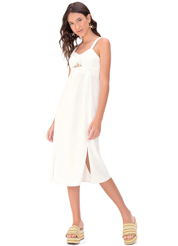 Amora - Vestido Teen Menina Off White