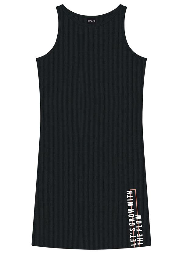 Amora - Vestido Teen Menina Preto 3