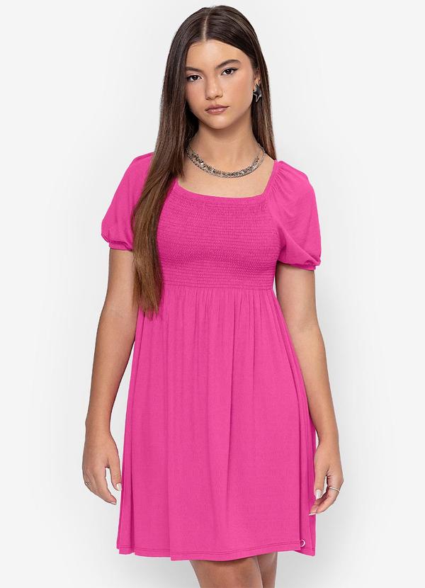 Minty - Vestido Viscose Feminino Rosa