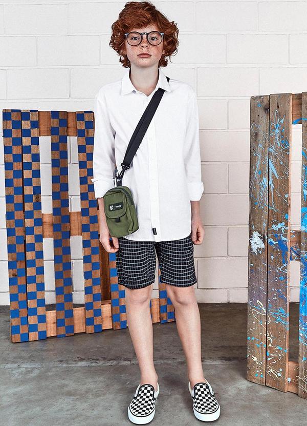 Youccie - Bermuda Alfaiataria Xadrez Azul 2