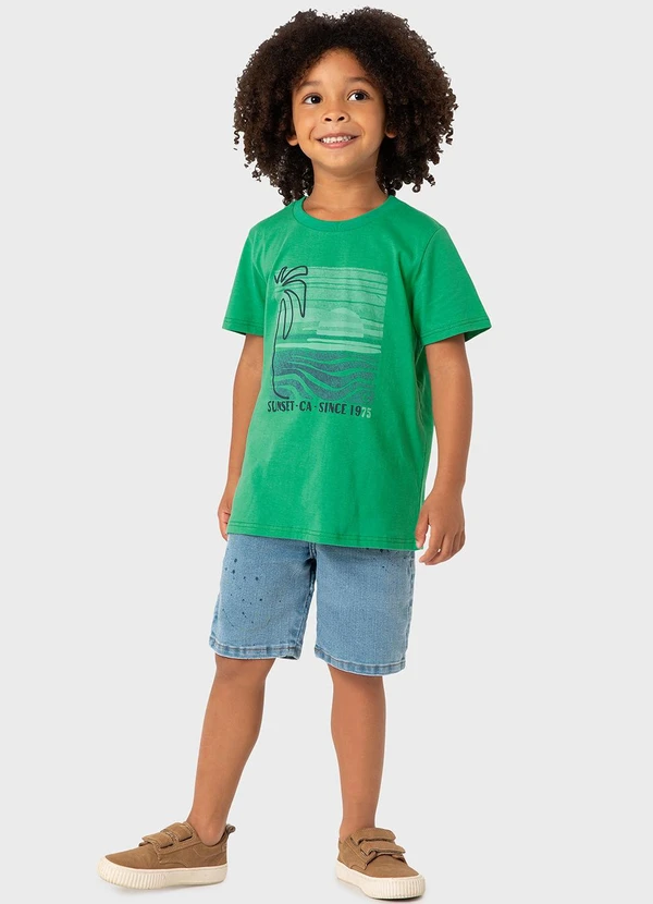 Carinhoso - Bermuda Azul Claro Comfort Jeans 2