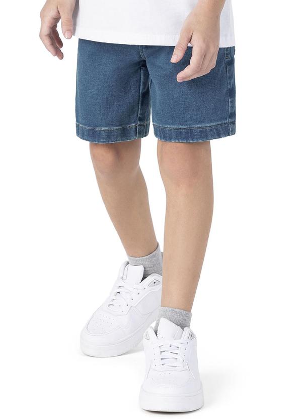 Malwee Kids - Bermuda Azul Comfort Jeans Menino