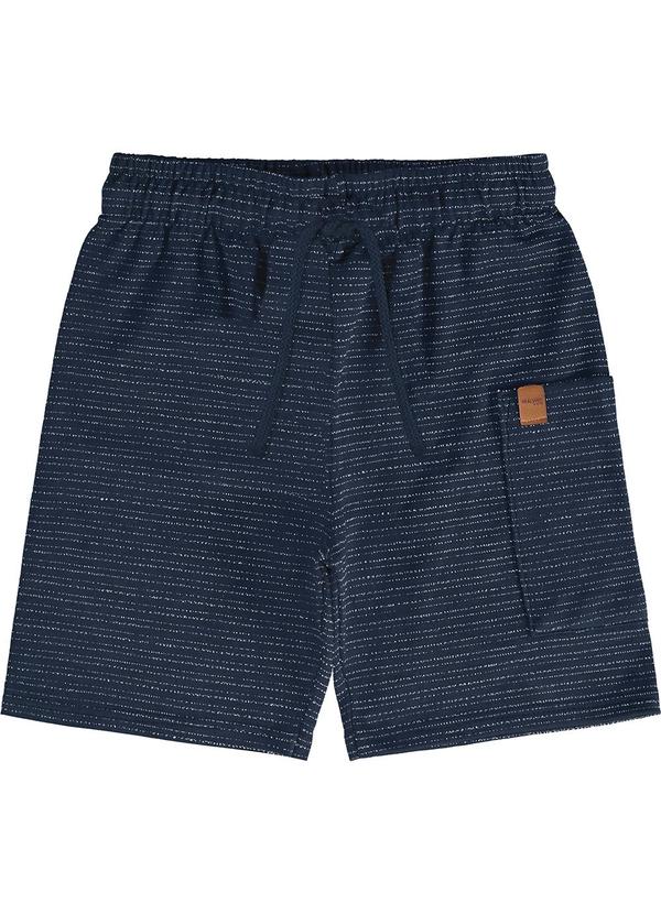 Malwee Kids - Bermuda Azul Comfort Texturizada