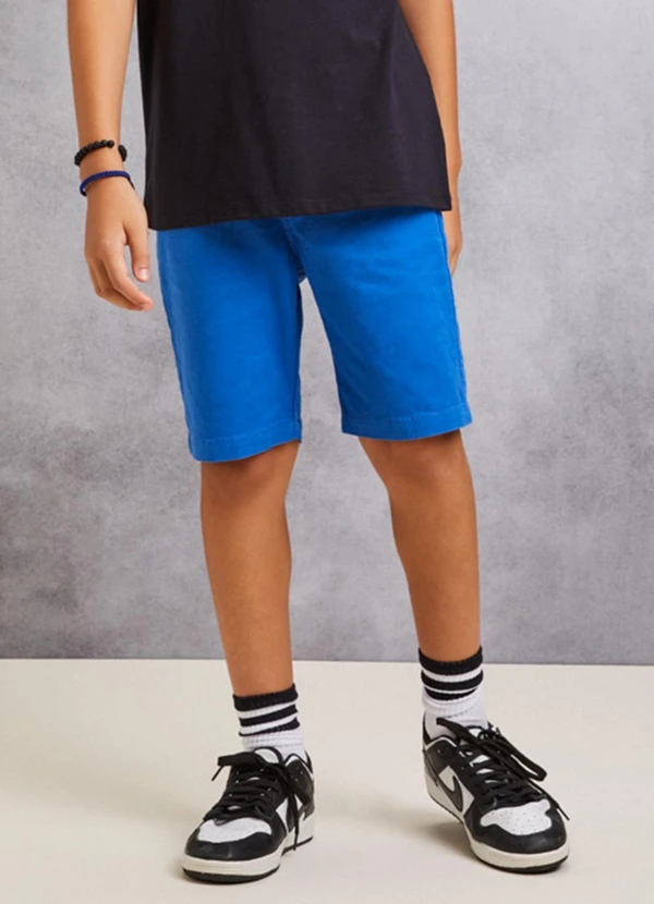 Youccie - Bermuda Azul de Sarja Azul