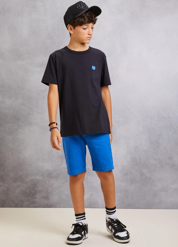 Youccie - Bermuda Azul de Sarja Azul 3