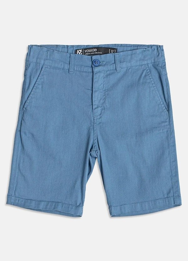 Youccie - Bermuda Azul de Sarja Azul 5