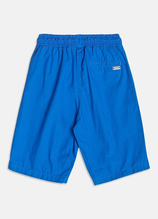 Youccie - Bermuda Azul de Sarja com Cadarço Azul 6