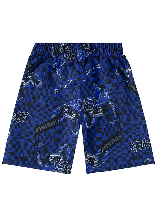 Malwee Kids - Bermuda Azul Marinho Comfort Gamer Menino