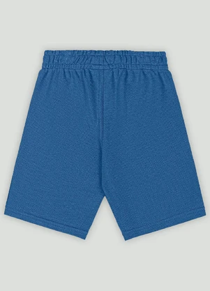 Bermuda Básica Infantil em Gorgurão Quimby Azul - QUIMBY