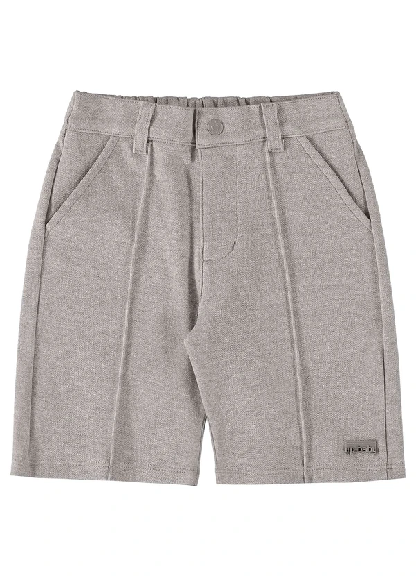 Up Baby - Bermuda Básica Infantil para Menino Cinza