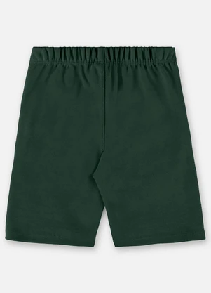 Up Baby - Bermuda Básica Infantil para Menino Verde - UP BABY