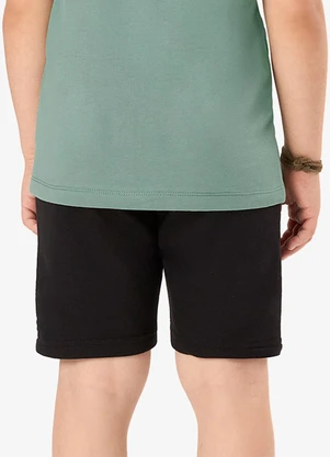 Rovi Kids - Bermuda Básica Infantil Preto - ROVI KIDS