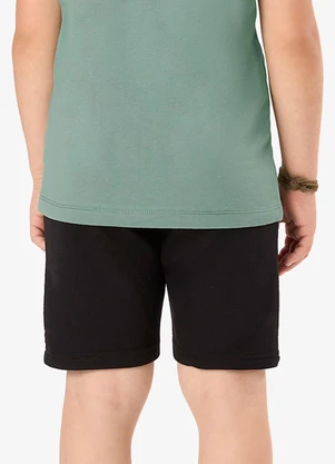 Rovi Kids - Bermuda Básica Infantil Preto - ROVI KIDS