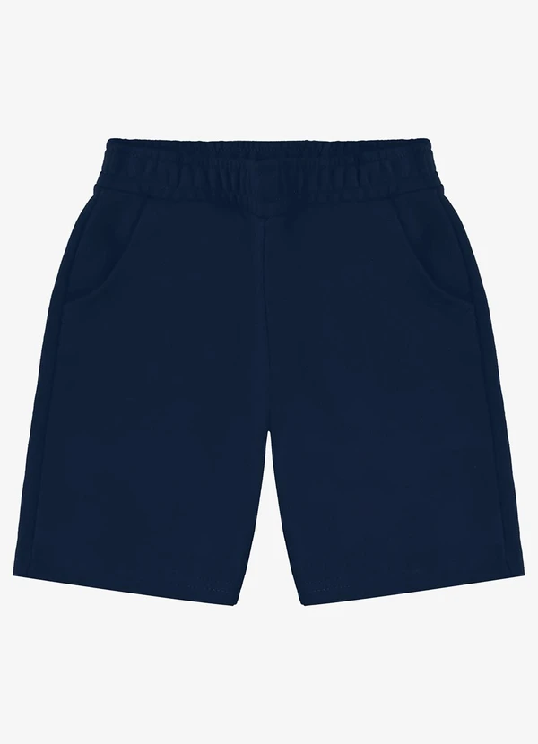Rovi Kids - Bermuda Básica Masculina Azul