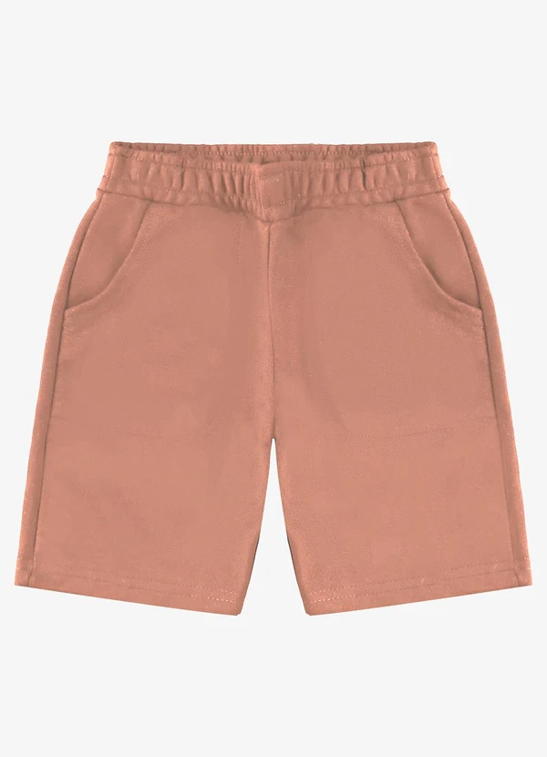 Rovi Kids - Bermuda Básica Masculina Marrom