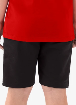 Rovi Kids - Bermuda Básica Masculina Preto - ROVI KIDS