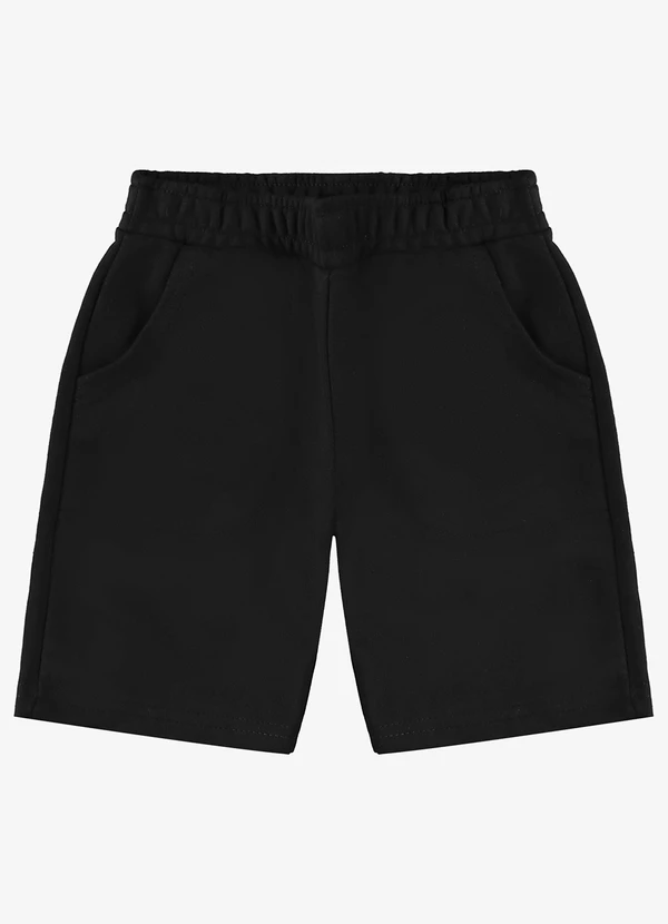 Rovi Kids - Bermuda Básica Masculina Preto 5