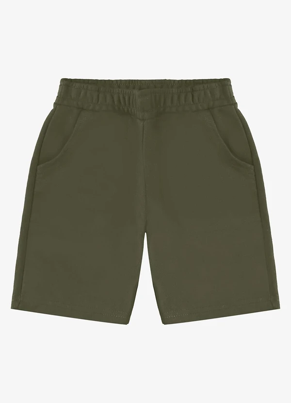 Rovi Kids - Bermuda Básica Masculina Verde