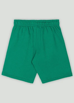 Bermuda Básica para Menino em Moletom Quimby Verde - QUIMBY