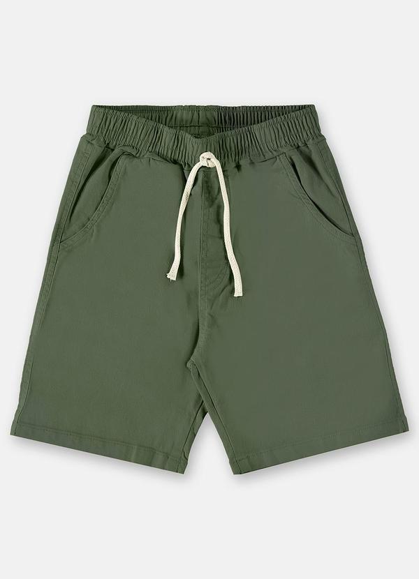 Up Baby - Bermuda Básica para Menino em Sarja Cinza