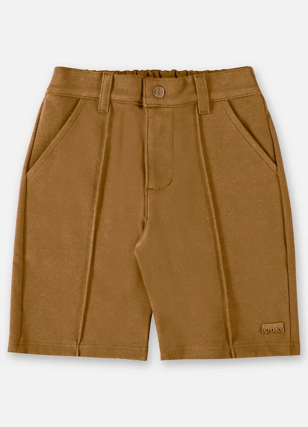 Up Baby - Bermuda Básica para Menino Marrom