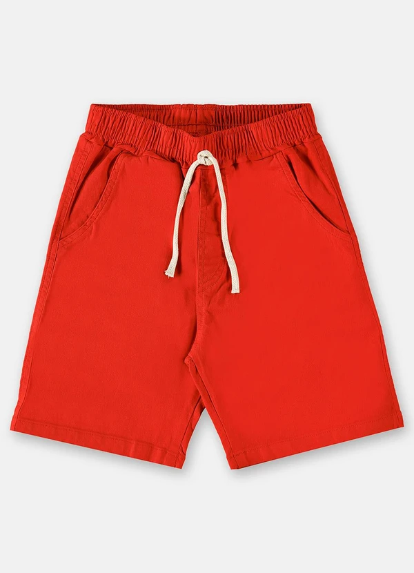 Up Baby - Bermuda Básica para Menino Vermelho