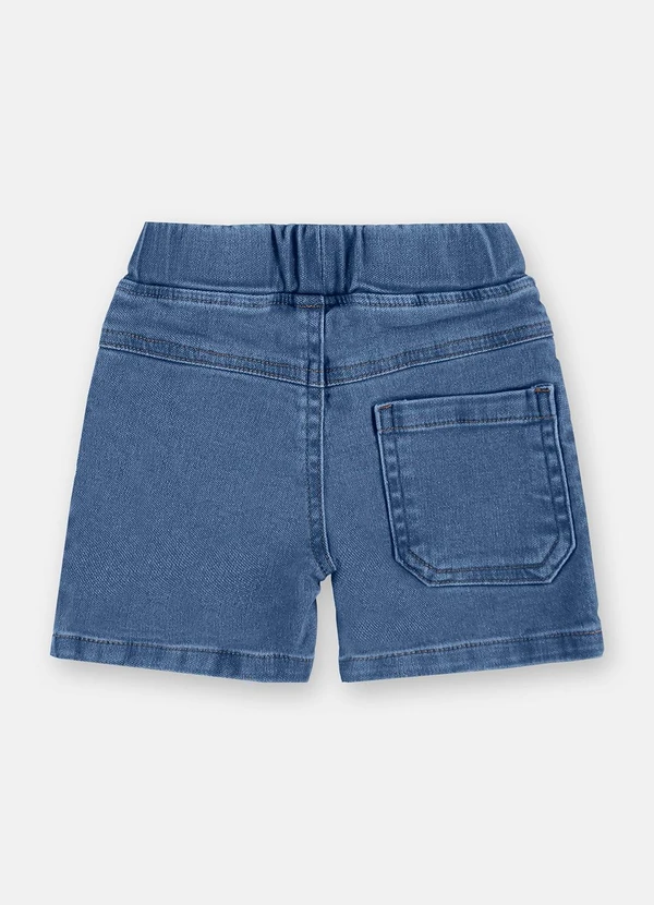 Up Baby - Bermuda Bebê Jeans Elastano Up Baby Azul 3