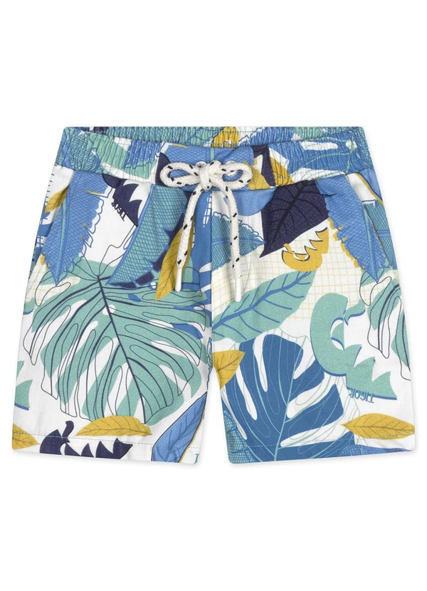 Tigor T Tigre - Bermuda Bebê Masculina Azul
