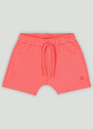 Bermuda Bebê Menino em Moletom Up Baby Laranja - UP BABY